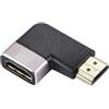 Speaka Professional SP-11302008 - Adattatore HDMI [1 connettore HDMI - 1 presa HDMI] nero, argento UHD 8K @ 60 Hz, UHD 4K