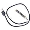 Garosa Modulo Fotocamera con Doppio Microfono, Scheda Webcam USB HD 1080P 2 MP con Microfono Automatico e Ampia compatibilità per Videoconferenze, Pannelli Touch LCD