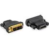 ACT Adattatore DVI a HDMI, Full HD 1080p@60Hz, DVI-D (18+1 pin) maschio a HDMI femmina, collegare PC a monitor HDMI/proiettore - AC7565