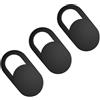 Générique Super Thin Sliding Webcam Cover - Ultra-sottile Privacy Protection for Laptop, Tablet, Smartphone - Black