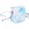 QANYEGN Custodia per fotocamera protettiva, borsa per trasporto in pelle PU, custodia per fotocamera a colori con spallatta regolabile per mini fotocamera (Onda da sogno)