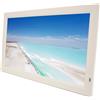 Yunseity Cornice per Foto Digitale HD Schermo IPS Montabile a Parete Cornice Elettronica da 21,5 Pollici Supporto 100‑240 V USB con Telecomando per pubblicità (Spina europea)