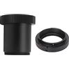 Garsent Anello Adattatore per Telescopio, Adattatore T2 per Fotocamera SLR con Attacco EF, Adattatore T per Obiettivi Interfaccia SCT, per Telescopio 5SE 6SE 8SE C5 C8 C9.25 C11 C14