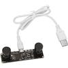 RELDAXSBH Modulo telecamera USB da 1 milione di pixel con chip OV9732, obiettivo grandangolare da 72° e risoluzione HD 2560×720 per monitoraggio della sicurezza, apparecchiature industriali