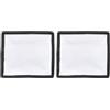 LALAFINA Diffusore Pieghevole per Flash Fotocamera 15x17cm Nero Effetto Diffusione Luce, Set 2 Pezzi per Fotografia Professionale