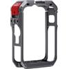 Denash Metal Cage Fit per Telecamera 360 Panorama con Supporto Multiple Espansione Tappo Lente a Sblocco di Sicurezza Telecamera Protettiva per Telecamera, Design 1:1, Doppi Supporti a (SILVER)
