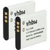 vhbw 2x batteria compatibile con Casio SZ-31MR iHS, SZ-12, VR-340 Kit, VR-340, SP-815UZ, Exilim EX-TR300, GZE-1 fotocamera (600mAh, 3,7V, Li-Ion)