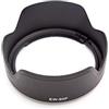 vhbw Paraluce sostituisce Canon EW-60F per 55 mm obiettivo nero, plastica, tulipano