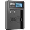 ayex Caricatore USB per batteria Canon tipo BP-511A, Ricarica tramite presa USB, laptop, Power Bank o PC, Display LCD con indicatore di carica