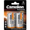 Camelion 17025220 - Confezione di 2 batterie ricaricabili R20, tipo D, da 2500 mAh