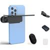 KIXZSAZ Fotografia con smartphone semplificata con specchio pieghevole regolabile ABS per fotocamere smartphone con effetto specchio