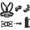 Oxxggkao Action Camera Accessori Set Regolabile Petto Monte Imbracatura Per Supporto Telefono Stand Per All'aperto Avventura Azione Accessori