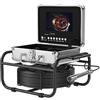 AUBEST Telecamera d'ispezione 7/9 Schermo 17/23mm Lente del tubo Telecamera di ispezione del tubo di fogna 512HZ Localizzatore di tubi Auto autolivellante Videocamera dell'endoscopio DVR(20m,7IN WFI FC)