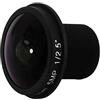 Wresetly Obiettivo HD fisheye cctv 5MP 1.8mm M12x0.5 montaggio 1/2.5 F2.0 180 gradi per obiettivi di videosorveglianza cctv