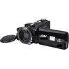 DIGNIFE Videocamera, Videocamera 30MP 4K HD Videocamera Vlog professionale Videocamera for visione notturna Touch Screen Fotocamera con zoom digitale 18X con obiettivo for microfono(Camcorder)