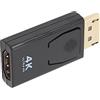 Cuifati Adattatore da Display Port a Hdmi 4K@60hz, convertitore di adattatore HDML per monitor PC HDTV [ 4K placcato oro ] [ da maschio a femmina ] [ DP unidirezionale a Hdmi ]