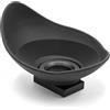vhbw mirino oculare compatibile con Nikon FM10 fotocamera, reflex, DSLR oculare - nero, ruotabile di 360°, ovale