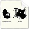 DIYthinker Song Music drum kit energia modello occhiali panno di pulizia del pulitore dello schermo 5PCS Gift