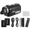 NGBFF Macchinetta Digitale, Videocamera digitale HDV-201LM 3 Schermo di pollici 108. 0P FHD. Camcorder digitale della videocamera 4MP 16x. Zoom digitale + batteria ricaricabile(Option 1)