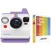 Polaroid Now Generation 3 - Fotocamera istantanea analogica con sistema di messa a fuoco automatica a due lenti (viola) e pellicola a colori (8 foto)