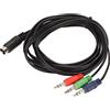 HUSHUI Cavo Mini DIN a 3,5 Mm, Cavo Adattatore Plug and Play a 9 Pin con Terminazioni Stampate di Precisione, per Amplificatore per Altoparlanti, Strumento Musicale, Attrezzatura HiFi