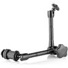 scozzi 27,9 cm Braccio Magico Articolato in Lega di Alluminio con Serratura per Aste 15mm per Montaggio di Luce LED, Monitor, Flash su Fotocamera o DSLR Rig