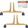 Liqzirtu Piedi di supporto divisore della stanza - 2pc Schermo Privacy Shield Feet, Room Divisore Schermo Feet | Porta della protezione per la privacy della ruota mobile, Serra divisore in lega in lega di