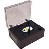 Xixian Lettore CD Portatile per Valigia Lettore CD Portatile con Telecomando di qualità Audio Chiara per L'apprendimento delle Lingue (Colore noce)
