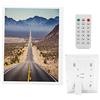 Yanmis Cornice Digitale da 15 Pollici, Cornice Digitale con Funzioni Multiple, Grande Schermo con Calendario, Sveglia, ecc., Telecomando a Infrarossi a Doppio Controllo da 10 M, (Spina europea)
