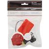 Camlink CL-ACMK60 Kit di Montaggio su Tavola da Surf per Action Cam, Nero/Rosso