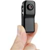 Solinder Mini DV Camtertuder DVR con Batteria Al Litio, Dimensioni Ridotte, Shell Facili Trasportare, Legata in Lega, Registrazione Video di Controllo del Suono, Supporto USB di (Nero)