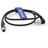 Eonvic TV Logic Cavo di alimentazione Hirose 4 pin a Mini XLR a 4 pin per TVLogic VFM-058/074/VFM/056