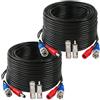 Tainston Cavo BNC 100FT per Telecamere di Sicurezza e Sistemi di Sorveglianza CCTV, DVR, Kguard, Night Owl, Monitor, Coassiale, Femmina/Femmina, 4.0 mm, PVC di alta qualità, 1 anno di garanzia