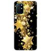 MUTOUREN Cover per Oneplus 8T Custodia in Silicone TPU Trasparenti Ultra Sottile Antigraffio Antiurto Protettivo Case con Pellicola Proteggi Schermo, Stelle Scintillanti Dorate