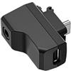 Uqezagpa Adattatore audio microfono professionale Tipo C Adattatore di ricarica porta da 3,5 mm per accessori per action camera Adattatore di alimentazione Streaming live