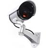 EGLEMTEK Telecamera Konig CCTV da esterno finta dummy cam 30 finti led con lampeggiante IR infrarossi