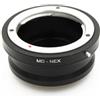 ZEZEFUFU MD-NEX - Anello adattatore in metallo per obiettivo Minolta MC MD a NEX3/NEX5, colore: Nero