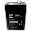 Matsuyama HZ105 - Batteria ricaricabile sigillata piombo acido (VRLA), 4500 mAh, 6 V, batterie ricaricabili (4500 mAh, sigillata piombo acido (VRLA), 6 V, colore: nero