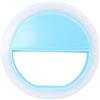 hdfj12142 luce per squillo del telefono Kit luce per selfie Fotografia Illuminazione Mini cerchio per smartphone Luce per selfie Miglioramento dell'anello Illuminazione supplementare per il trucco -blu