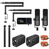 NearStream PodPro Duo - Pacchetto podcast per 2 persone (2 telecamere in streaming VM20, 2 microfoni AM25X, 2 bracci microfono ST20, 1 mixer audio AMIX40U, 2 treppiedi per fotocamera e 2 cavi XLR)
