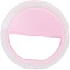 hdfj12142 luce per squillo del telefono Kit luce per selfie Fotografia Illuminazione Mini cerchio per smartphone Luce per selfie Miglioramento dell'anello Illuminazione supplementare per il trucco -rosa
