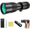 TIEOAXFT Binocolo potente in metallo con zoom 10-300X, telescopio monoculare portatile professionale a lungo raggio for la caccia(10-300X)