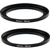 Fotasy (2 pezzi) 46-58 mm Step Up Ring Adapter, anello filtro Step Up da 46 mm a 58 mm maschio da 58 mm femmina per obiettivo DSLR e filtri a infrarossi ND UV CPL