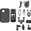 TKMARS Mini action camera 1080P con custodia di ricarica, schermo tattile da 1,44 pollici, portatile, WiFi, per vlogging, subacquea, impermeabile fino a 30 m, magnetica, vivavoce, per animali domestici