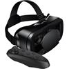 ReachMall Cuffie VR per smartphone da 5 a 7 pollici, occhiali 3D regolabili per realtà virtuale con controller, lenti di protezione per gli occhi, design leggero in ABS per giochi e film