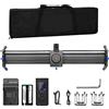 AMAZWI Telecamere d'azione Video Studio Motorizzato Fotocamera Slider Rail Binario in lega di alluminio 80cm Camera Slider Loop ciclo ciclo Time-Lapse tiro for Dslr. Molteplici modalità di scatto, ripresa fa