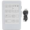 Sunydog Lettore MP3 Schermo a Inchiostro da 2,7 Pollici Suono HiFi Tipo C Ricarica Libro Elettronico 5.0 per Viaggio Portatile Bianco