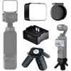 Tuvzylory Mini treppiede base di espansione e kit di luci di riempimento compatibile con DJI Osmo Pocket 3, apertura automatica e chiusura a sgancio rapido, 3 modalità di luce per vlogging riprese fotografiche