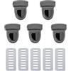 ZHOUXYFDC Serrature Per Borse 10/20/30 pezzi di fermagli in metallo for borse, chiusure a scatto for borse, chiusure a scatto for fai da te, accessori for custodie e ferramenta.(Black,10pcs)