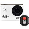 AMAZWI Telecamere d'azione Telecamera d'azione, Ultra HD 4K. WiFi 2.0 e 1 2MP. Macchina fotografica sportiva Pro impermeabile subacquea, telecamera di registrazione video mini casco Custodia impermeabile e r